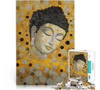 Puzzle 1000 pièces pour Adolescents Peinture de Bouddha Jeux éducatifs Décoration d'intérieur Jeu de défi Unique 38x26cm