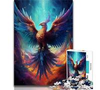 Puzzle 1000 pièces pour Adolescents, Peinture de phénix coloré, 1000 pièces pour Adultes, Jouets éducatifs, Jeux Anti-Stress, renforce l'amour Entre Couples, 75x50cm