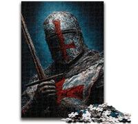 Puzzle 1000 pièces pour Adolescents, peintures de Chevaliers médiévaux, Puzzle 1000 pièces, Interaction Parent-Enfant intéressante pour réduire Le Stress (75x50cm)
