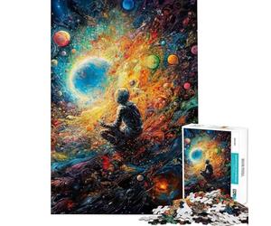 Puzzle 1000 pièces pour Adolescents Perdu dans l'immensité Un Puzzle idéal pour Les Adolescents Qui souhaitent améliorer Leurs Souvenirs et Leur liste de souhaits avec Le Père Noël Un Parfait