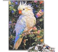 Puzzle 1000 pièces pour Adolescents, Perroquet Blanc de la Jungle, à partir de 14 Ans, Jeux éducatifs, Bricolage, Illustration, Cadeau (Taille 26x38cm)