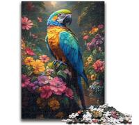 Puzzle 1000 pièces pour Adolescents Perroquet de la Jungle Aide Le Cerveau à exercer Jouets addictifs pour cultiver la Patience Décoration Parfaite 26x38cm