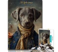 Puzzle 1000 pièces pour Adolescents Petit Prince Chien, Entraînez Votre Cerveau et Vos Mains, Cadeau d'anniversaire, Cadeaux, Décoration Murale pour Les 14 Ans et Plus 38x26cm