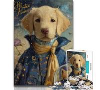 Puzzle 1000 pièces pour Adolescents Petit Prince Chien Jeu Familial Anti-Stress défi Difficile Cadeaux du Père Noël Secret 38x26cm