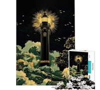 Puzzle 1000 pièces pour Adolescents Phare de l'éternité Lumière Qui Guide dans la tempête Activités ludiques à la Maison Décoration Parfaite Jeu de réflexion Convient aux Personnes de 14 Ans et Plus