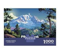 Puzzle 1000 Pièces pour Adolescents Pikes Peak Mountain Landscape Puzzle pour Adultes Jeu Familial Anti-Stress Cadeaux d'anniversaire Et Cadeaux Uniques 52x38cm/1000pcs