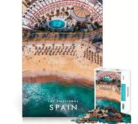 Puzzle 1000 pièces pour Adolescents Playa De Los Cristianos,Art aux Bords précis,activité intellectuelle Intelligente,Jeu de détente,Cadeau d'anniversaire (50x75cm)