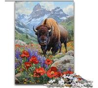 Puzzle 1000 pièces pour Adolescents Poppy Bison Family Fun pour est idéal comme Cadeau pour Toute la Famille à partir de 14 Ans (Taille 26x38cm)