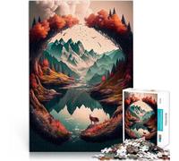 Puzzle 1000 pièces pour Adolescents Porte d'entrée vers la Nature Assemblage du modèle Car C'est Un pour Toute la Famille 52x38cm