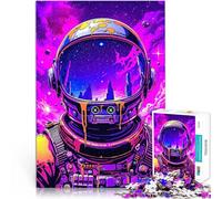 Puzzle 1000 pièces pour Adolescents Portrait Cosmique Astronaute dans l'espace Jeu intellectuel Bon Cadeau 38x26cm