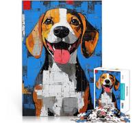Puzzle 1000 pièces pour Adolescents Portrait de Beagle Entraînez Votre Cerveau et Vos Mains pour la décoration intérieure 50x70cm