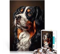Puzzle 1000 pièces pour Adolescents Portrait de Bouvier Bernois pour Le Jeu éducatif Challenge Toy Décoration Parfaite 75x50cm