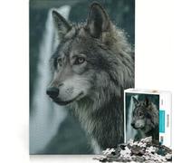 Puzzle 1000 pièces pour Adolescents Portrait de Loup Jeu de réflexion décoration Parfaite Chaque pièce est Unique 38x52cm