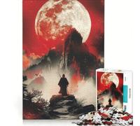 Puzzle 1000 pièces pour Adolescents, Poster de Ninjas Japonais, Jeu éducatif, Cadeau d'anniversaire, idéal pour Toute la Famille 38x52cm
