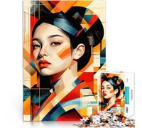 Puzzle 1000 pièces pour Adolescents Princesse Asiatique Jeux éducatifs Décoration d'intérieur Super Cadeau 50x70cm