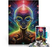 Puzzle 1000 pièces pour Adolescents Psycho Alien Jouets éducatifs d'apprentissage Décoration Murale, Cadeaux Uniques pour Anniversaire et Noël 75x50cm
