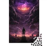 Puzzle 1000 Pièces pour Adolescents Purple Sky Fantasy Art Print Puzzles pour Adultes : Améliorent La Mémoire - Difficile Et Stimulant - Cadeaux De Noël Et d'anniversaire 70x50cm/1000pcs