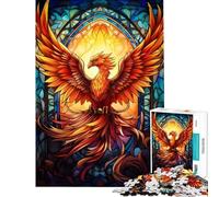 Puzzle 1000 pièces pour Adolescents Puzzle Abstrait et coloré Phénix pour Adultes Jeu Manuel Difficile Cadeau Anti-Stress (Taille 50x75cm)