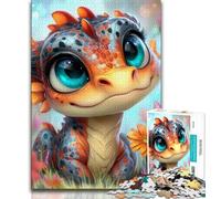 Puzzle 1000 pièces pour Adolescents, Puzzle bébé Dragon, Jeu de Quiz, décoration Murale, Cadeaux d'anniversaire et de Noël Uniques (Taille 38x26cm)