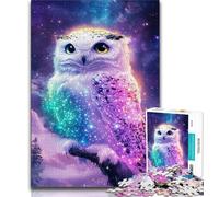 Puzzle 1000 pièces pour Adolescents Puzzle Chouette Néon Adolescent Relax Games est Un pour Toute la Famille 26x38cm