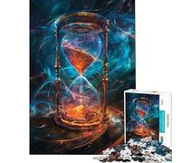 Puzzle 1000 pièces pour Adolescents Puzzle Espace-Temps en Forme de sablier pour Adultes Jeux relaxants Une œuvre d'art Cadeau Anti-Stress (Taille 50x75cm)