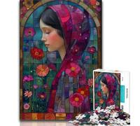 Puzzle 1000 pièces pour Adolescents, Puzzles Abstraits pour Femmes, Jouet éducatif et décompressant, Cadeau d'anniversaire (Taille 75x50cm)