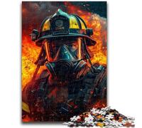 Puzzle 1000 pièces pour Adolescents, Puzzles artistiques de Pompiers, Jouet éducatif intellectuel décompressant, décoration Parfaite (50x75cm)