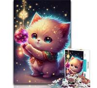 Puzzle 1000 pièces pour Adolescents, Puzzles bébé Dragon Mignon, Jeu Familial Anti-Stress, défi Difficile adapté aux Couples (Taille 38x26cm)