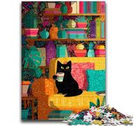 Puzzle 1000 pièces pour Adolescents, Puzzles de Chats Abstraits, Jeux éducatifs, décoration d'intérieur Unique et Cadeaux (26x38cm)