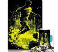 Puzzle 1000 pièces pour Adolescents, Puzzles de footballeurs, Cadeaux d'anniversaire, décoration Murale pour Les 14 Ans et Plus (Taille 38x26cm)