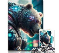 Puzzle 1000 pièces pour Adolescents, Puzzles d'ours mécaniques, Jeu Familial Anti-Stress, défi Difficile, adapté aux Couples (Taille 75x50cm)