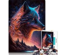 Puzzle 1000 pièces pour Adolescents Puzzles légendaires de Loup pour Adolescents Jeu Familial Anti-Stress défi Difficile adapté aux Couples 38x26cm