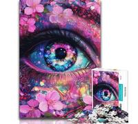 Puzzle 1000 pièces pour Adolescents, Puzzles psychédéliques pour Les Yeux, Jeu Familial Anti-Stress, défi Difficile, adapté aux Couples (Taille 75x50cm)