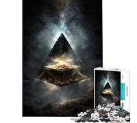 Puzzle 1000 pièces pour Adolescents Pyramide Spatiale Jeu addictif pour cultiver la Patience Casse-tête Décoration Parfaite (Dimensions 75x50cm)