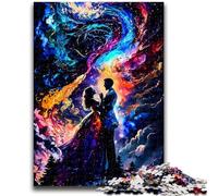 Puzzle 1000 pièces pour Adolescents Qui Aiment Peindre, Difficile et Stimulant, avec Affiche et fiche de Questions-réponses pour Les 14 Ans, 26x38cm
