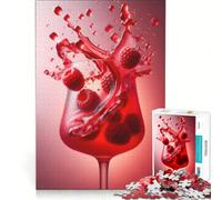 Puzzle 1000 pièces pour Adolescents Raspberry Collins Drama Berry Burst Jeu Impossible Interaction Parent-Enfant Cadeaux de Noël ou d'anniversaire 38x26cm
