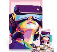Puzzle 1000 pièces pour Adolescents Réalité virtuelle Jouet éducatif d'apprentissage Jeu éducatif pour Anniversaire, Noël 52x38cm