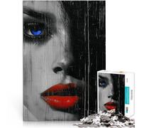 Puzzle 1000 pièces pour Adolescents Regard Mystique Jeu Familial Anti-Stress Défi Difficile Cadeau pour Les Anniversaires 75x50cm