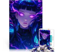 Puzzle 1000 pièces pour Adolescents Regard néon éthéré Jouet éducatif d'apprentissage est idéal comme Cadeau pour Toute la Famille 38x26cm