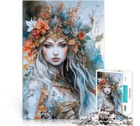 Puzzle 1000 pièces pour Adolescents Reine de l'hiver Compétition de Vitesse Manuelle Renforcer l'amour Entre Les Couples 38x26cm