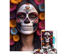 Puzzle 1000 pièces pour Adolescents Reine des Crânes Jeu éducatif Apprentissage Jouets éducatifs Activité Artistique Cadeau Découpe de précision (Dimensions 50x75cm)