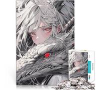 Puzzle 1000 pièces pour Adolescents Reine des Dragons Réduction du Stress intéressante Convient pour la décoration de Bureau 75x50cm