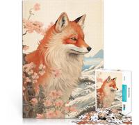 Puzzle 1000 pièces pour Adolescents Renard Japonais 4 Jouet éducatif intellectuel décompressant Une œuvre d'art 52x38cm