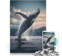 Puzzle 1000 pièces pour Adolescents Requin-Baleine Jouet éducatif intellectuel décompressant Interaction Parent-Enfant 52x38cm