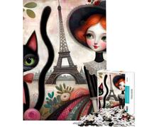 Puzzle 1000 pièces pour Adolescents Rêve Victorien à Paris Puzzle pour Adultes Jeu de Construction Analyse et logique Cadeau d'anniversaire Unique (Dimensions 50x75cm)