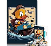 Puzzle 1000 pièces pour Adolescents Ride with The Quackstar 1000 pièces pour Adultes Jouets éducatifs Jeux Anti-Stress Collection d'artistes Beaux-Arts (26x38cm)