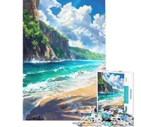 Puzzle 1000 pièces pour Adolescents Rivages sereins Anime Défi à compléter Course de Vitesse Manuelle Jeux relaxants pour Les 14 Ans et Plus (50x75cm)