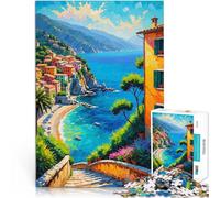 Puzzle 1000 pièces pour Adolescents Riviera Italienne Jouets de Jeu pour Cadeau Familial est idéal comme Cadeau pour Toute la Famille 75x50cm