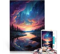 Puzzle 1000 pièces pour Adolescents Rivière sous Un Ciel épique Défi Difficile pour soulager Le Stress Décoration Parfaite 75x50cm