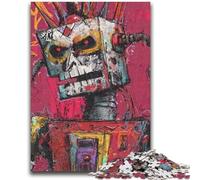 Puzzle 1000 pièces pour Adolescents Robot Style Basquiat Jouets éducatifs et ludiques Activités à la Maison, Cadeau d'anniversaire, Cadeau de Voyage 50x75cm